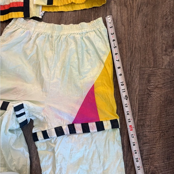 Vintage Colorful Geometric Women's Jumpsuit breakaway Velcro pants - Picture 4 of 10